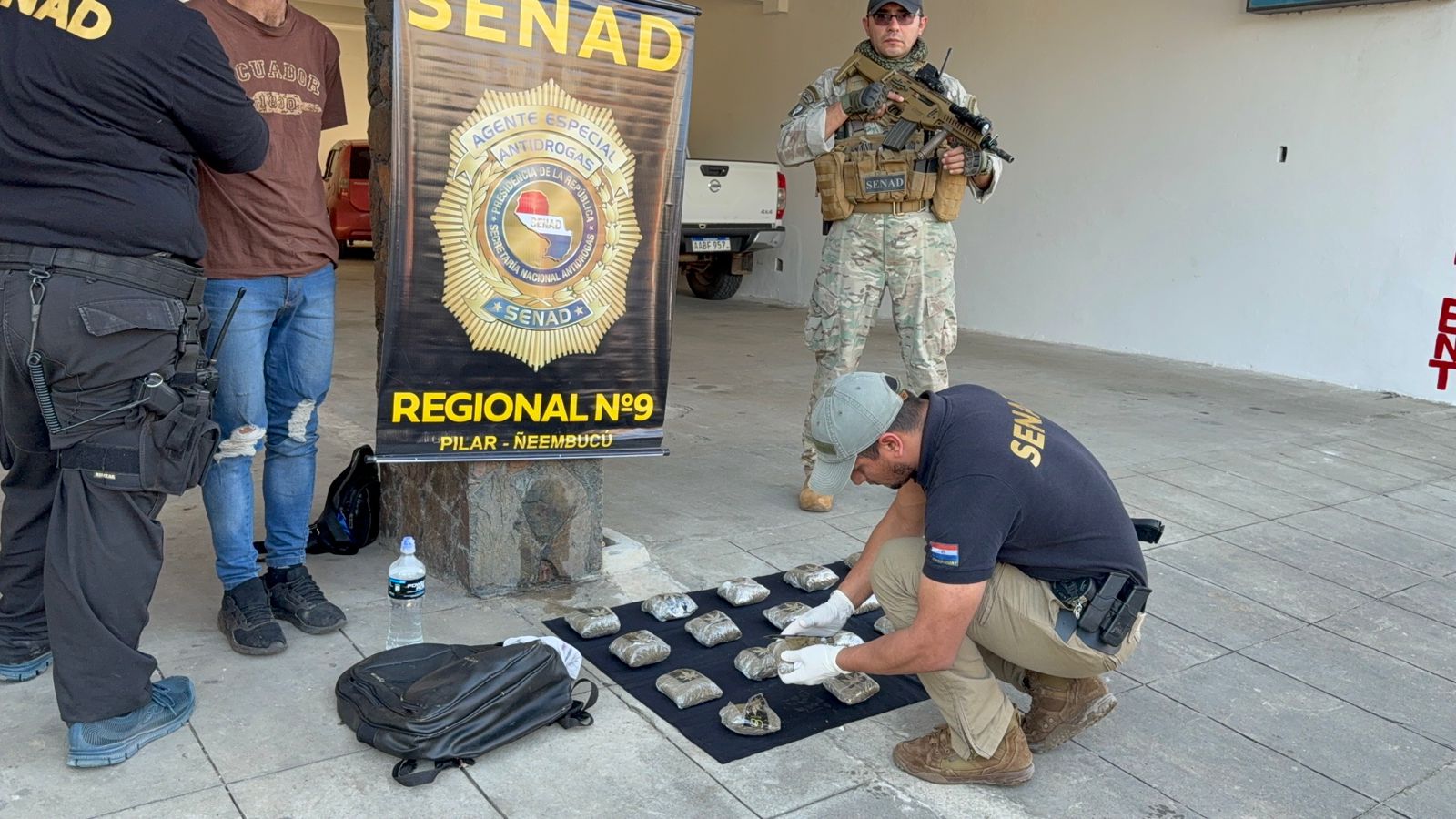 SENAD incauta más de 4 kilos de marihuana “kief” en pleno centro de Pilar