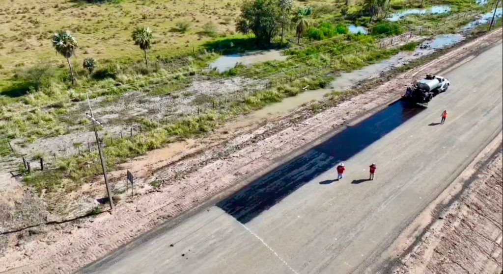 Lote 3 de la ruta PY12 avanza con base lista para la pavimentación