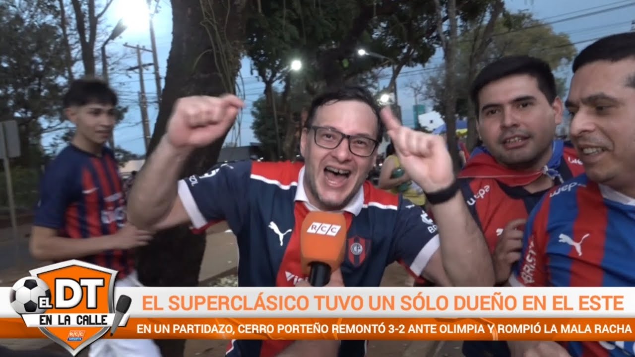 Video: DT en la calle: Olimpia (2) vs. (3) Cerro Porteño – Fecha 6 – Torneo Clausura (Hinchas azulgranas)