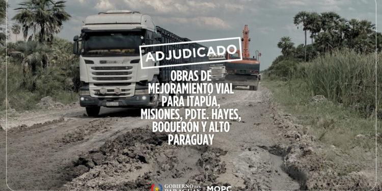 MOPC destina más de G. 50.000 millones para mejorar caminos rurales en el Chaco y otros puntos