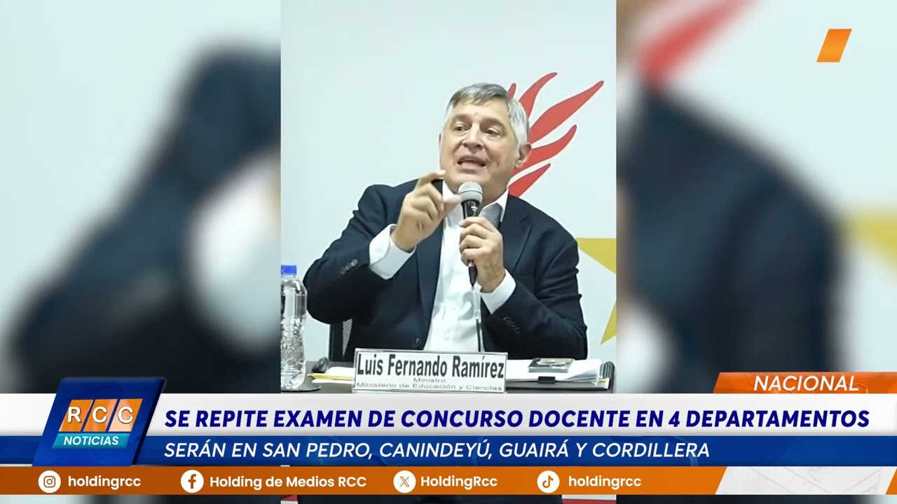 Video: MEC repetirá examen del concurso docente en cuatro departamentos
