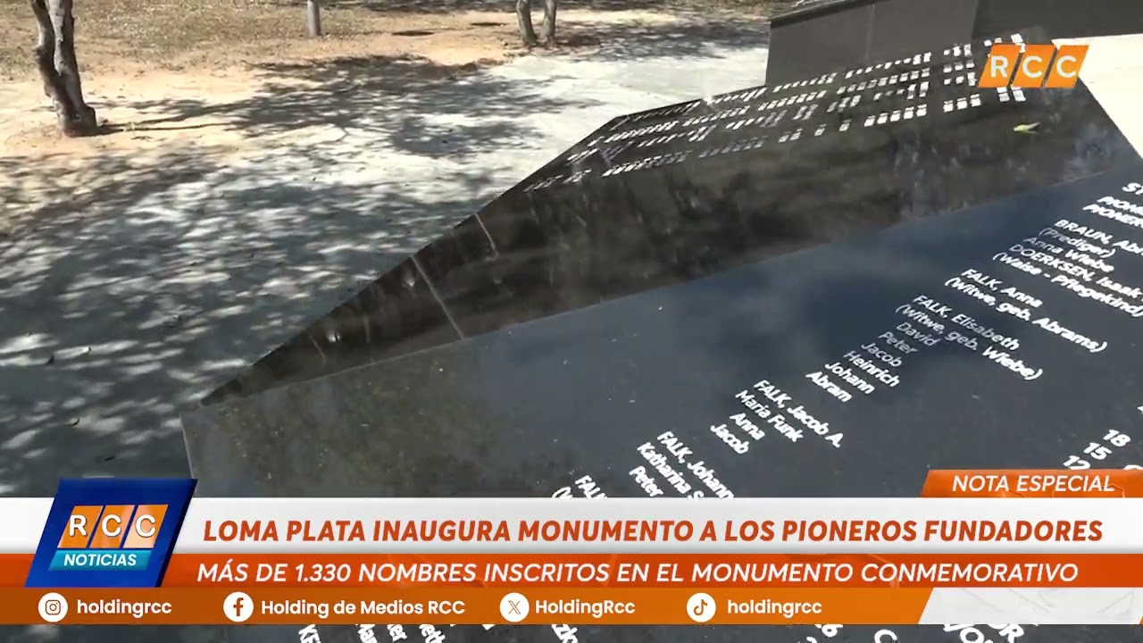 Video: Loma Plata inaugura monumento conmemorativo a los pioneros fundadores de la colonia
