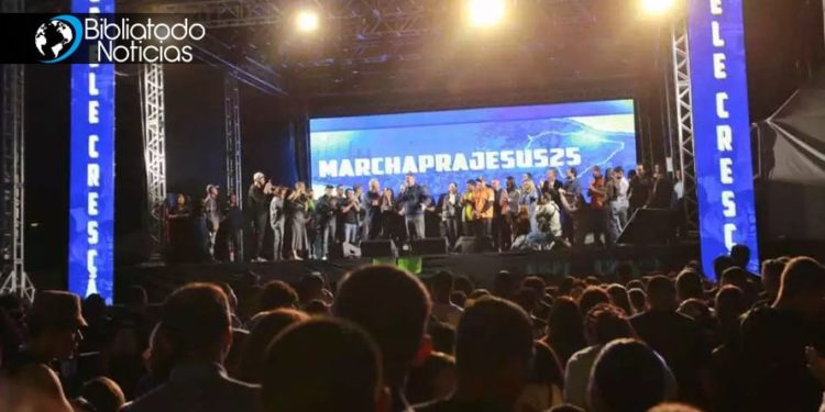 40 mil personas participaron en la Marcha para Jesús en Brasil, batiendo récord de asistencia