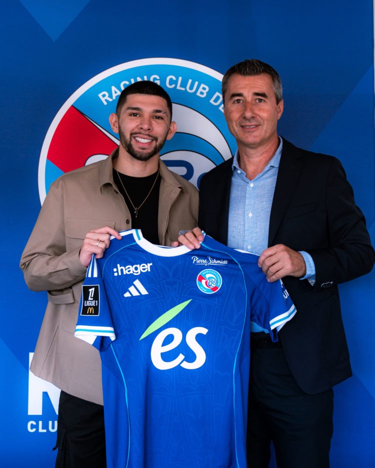 La Joya ya viste de azul: Julio Enciso fue presentado en Racing de Estrasburgo