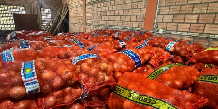 DNIT decomisa más de 41 toneladas de tomates y cebollas en operativo en Ñemby