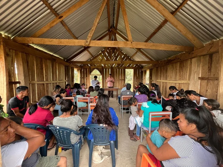 Nueva casa de oración en Ka’aguy Porã Poty: comunidad indígena inaugura su templo