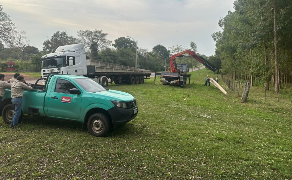 ANDE inicia la construcción de nuevo alimentador eléctrico para Quiindy y San Roque González