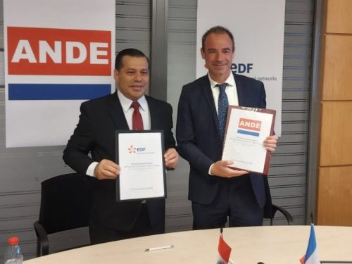 ANDE y Electricité de Francia firman acuerdo sobre generación, transmisión y distribución eléctrica