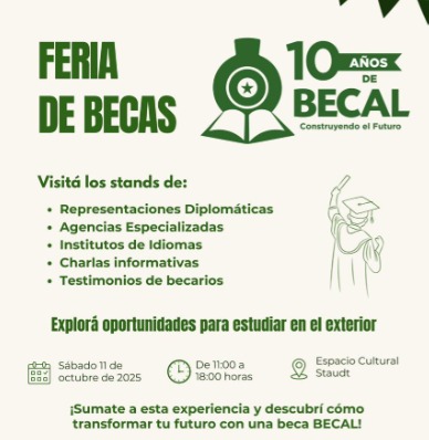 BECAL celebra 10 años impulsando el talento paraguayo, con una feria de becas y testimonios inspiradores