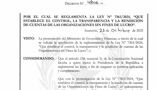 Reglamentación de Ley de ONGs las obliga a registrarse y remitir información que tendrá carácter de declaración jurada Reglamentación de Ley de ONGs las obliga a registrarse y remitir información que tendrá carácter de declaración jurada