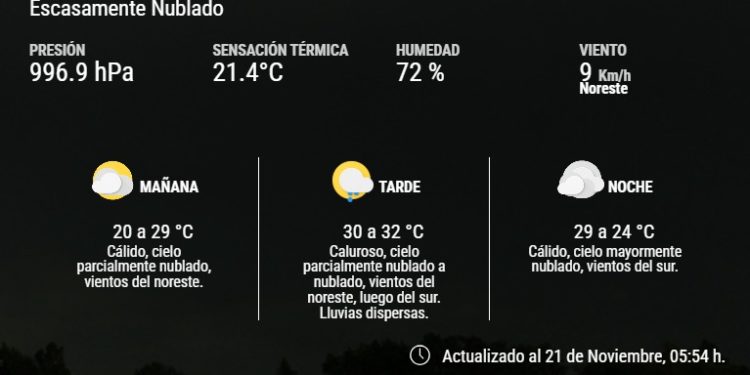 Aumenta la probabilidad de lluvias y tormentas en el Chaco este viernes Aumenta la probabilidad de lluvias y tormentas en el Chaco este viernes