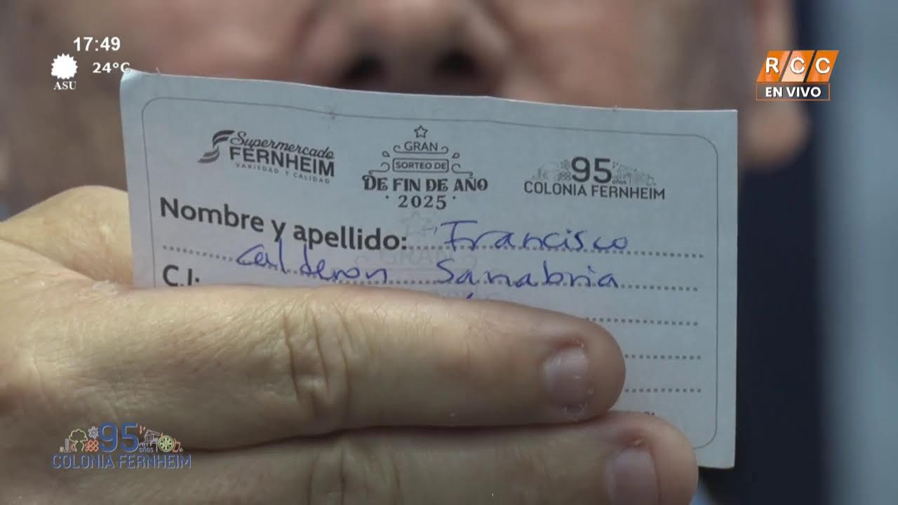 Video: ¡Gran Sorteo de Fin de Año 2025 del Supermercado Fernheim! Video: ¡Gran Sorteo de Fin de Año 2025 del Supermercado Fernheim!