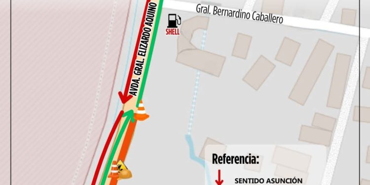 Desde mañana rigen nuevos desvíos en la avenida Elizardo Aquino