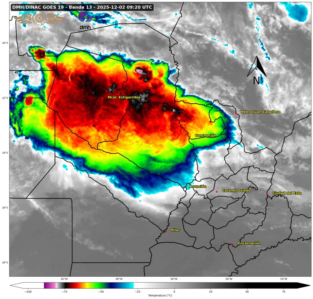 Alerta meteorológica: Anuncian lluvias intensas y tormentas para el norte de Paraguay Alerta meteorológica: Anuncian lluvias intensas y tormentas para el norte de Paraguay