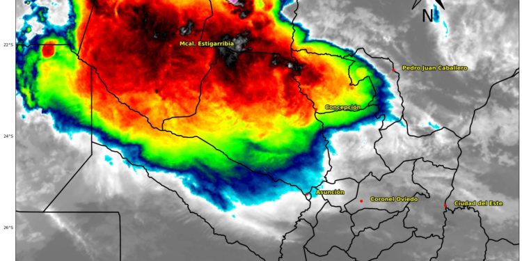 Alerta meteorológica: Anuncian lluvias intensas y tormentas para el norte de Paraguay Alerta meteorológica: Anuncian lluvias intensas y tormentas para el norte de Paraguay