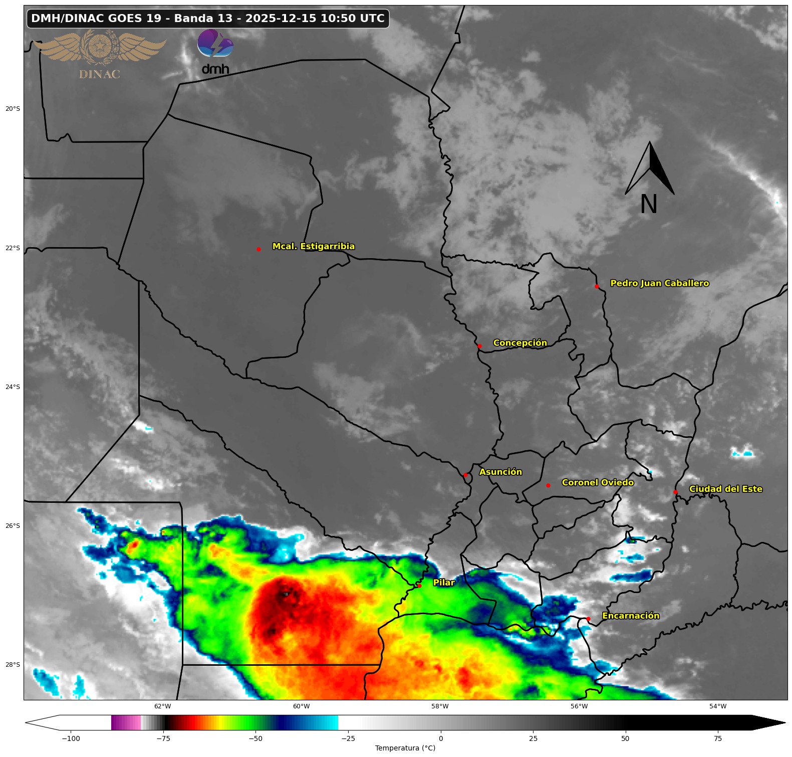 Alerta por tormentas severas en el sur de la Región Oriental Alerta por tormentas severas en el sur de la Región Oriental