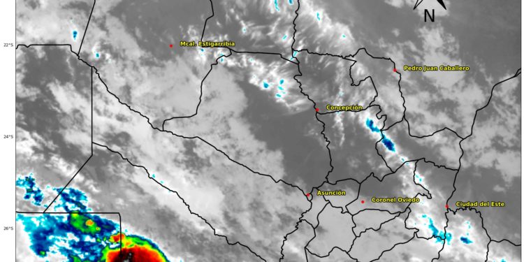 Alerta Meteorológica: Tormentas severas afectan el sur de Ñeembucú este jueves de Navidad
