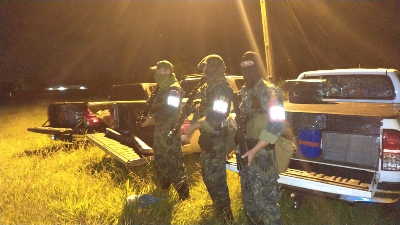 Golpe al narcotráfico en Canindeyú: enfrentamiento, un abatido e incautación de enorme carga de marihuana