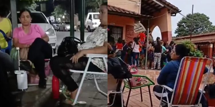 Indignante: padres duermen en la calle para asegurar un cupo para sus hijos; el MEC está llamado a actuar