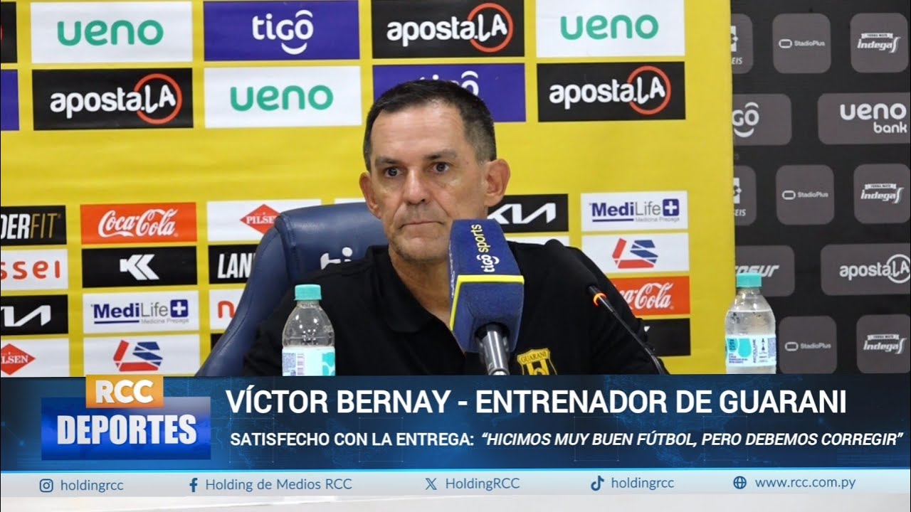 Video: 𝗢𝗹𝗶𝗺𝗽𝗶𝗮 (𝟮) 𝘃𝘀. (𝟭) 𝗚𝘂𝗮𝗿𝗮𝗻𝗶: 𝗣𝗮𝗹𝗮𝗯𝗿𝗮𝘀 𝗱𝗲𝗹 𝗱𝗶𝗿𝗲𝗰𝘁𝗼𝗿 𝘁𝗲́𝗰𝗻𝗶𝗰𝗼 𝗩𝗶𝗰𝘁𝗼𝗿 𝗕𝗲𝗿𝗻𝗮𝘆