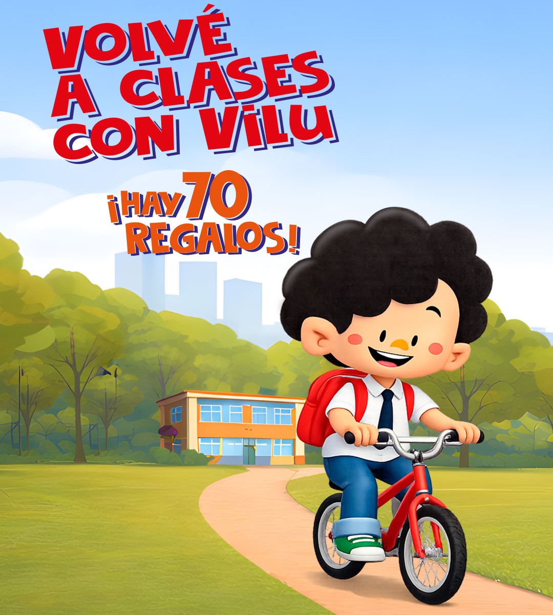 Ya está en marcha “De vuelta a clases con Vilu” con 70 premios de Hildebrand