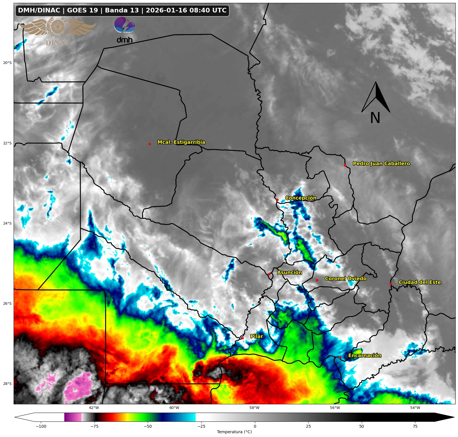 Alerta meteorológica para el sur de Ñeembucú: advierten sobre tormentas y ocasional caída de granizo