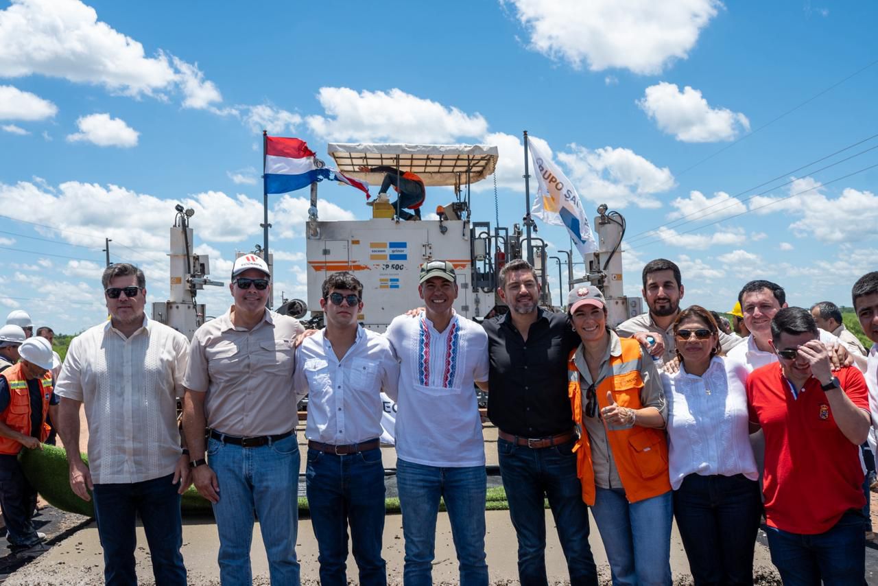 Arranca la primera ruta nacional de hormigón que une Pozo Colorado-Concepción