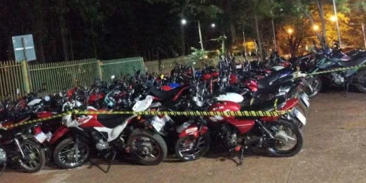 Incautaron casi 100 motocicletas en Ciudad del Este