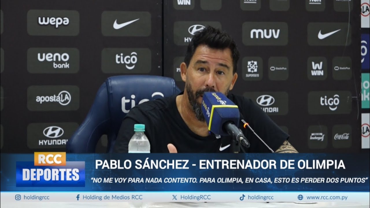 Video: 𝗢𝗹𝗶𝗺𝗽𝗶𝗮 (𝟬) 𝘃𝘀. (𝟬) 𝗥𝘂𝗯𝗶𝗼 𝗡̃𝘂: 𝗣𝗮𝗹𝗮𝗯𝗿𝗮𝘀 𝗱𝗲𝗹 𝗲𝗻𝘁𝗿𝗲𝗻𝗮𝗱𝗼𝗿 𝗣𝗮𝗯𝗹𝗼 𝗦𝗮́𝗻𝗰𝗵𝗲𝘇