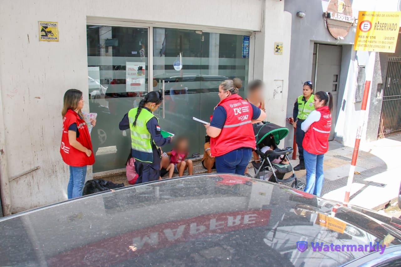 Detectan presunta explotación infantil en el microcentro de Asunción