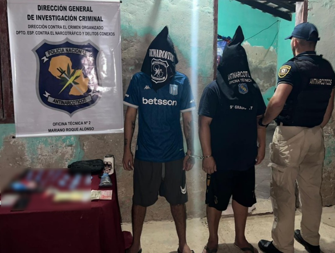 Drogas en Villa Hayes: 4 detenidos en dos allanamientos Drogas en Villa Hayes: 4 detenidos en dos allanamientos