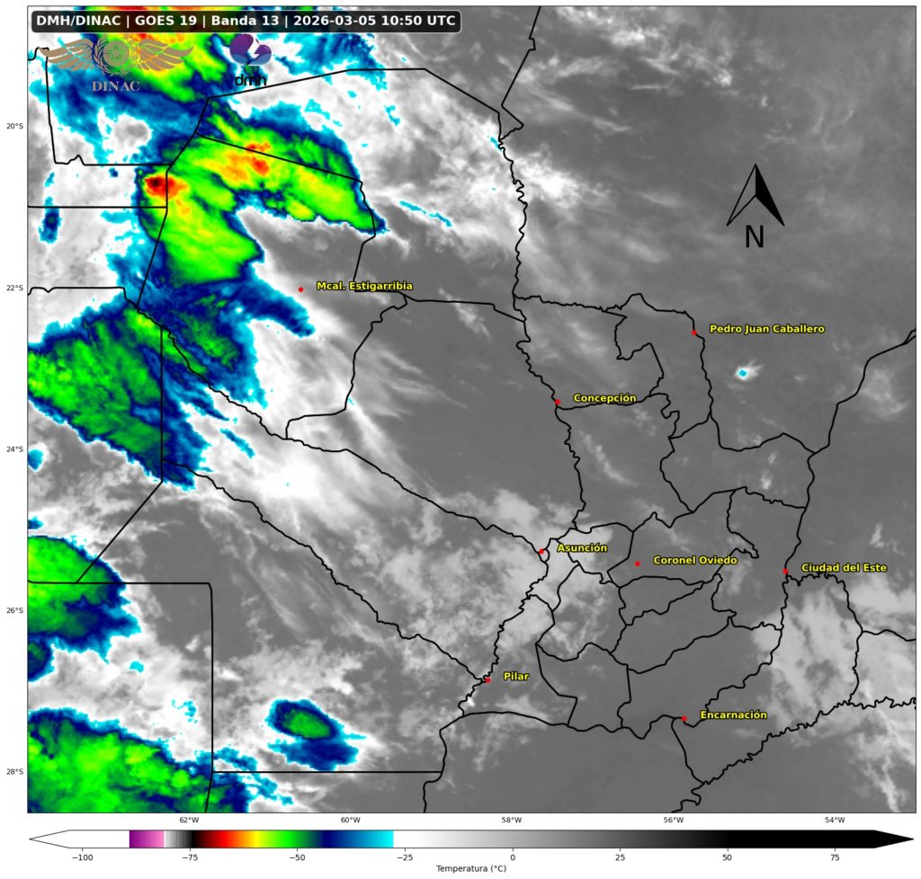 Alerta por tiempo severo en el Chaco paraguayo