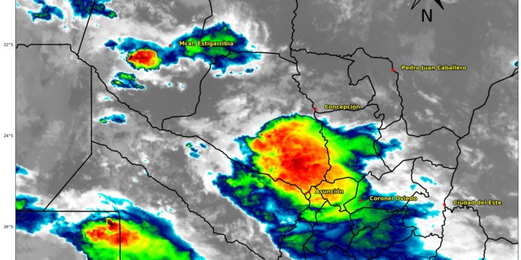 Emiten alerta meteorológica por tormentas para el norte y el Chaco en la mañana de este lunes