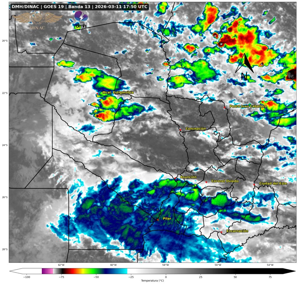 Alerta Meteorológica: Tormentas severas amenazan a gran parte del país esta tarde