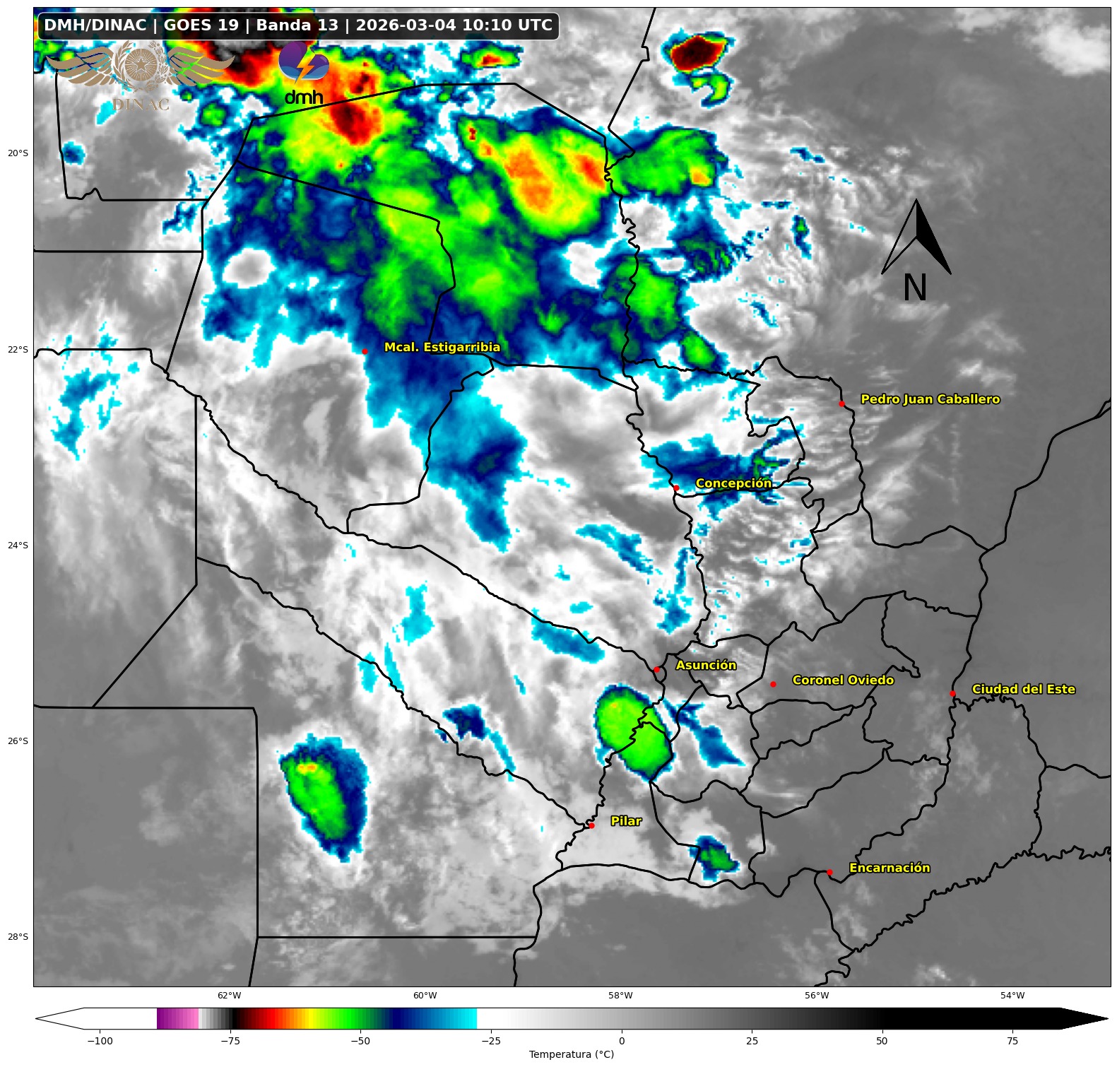 Alerta meteorológica para el Chaco: Tormentas con potencial destructivo amenazan el norte del país