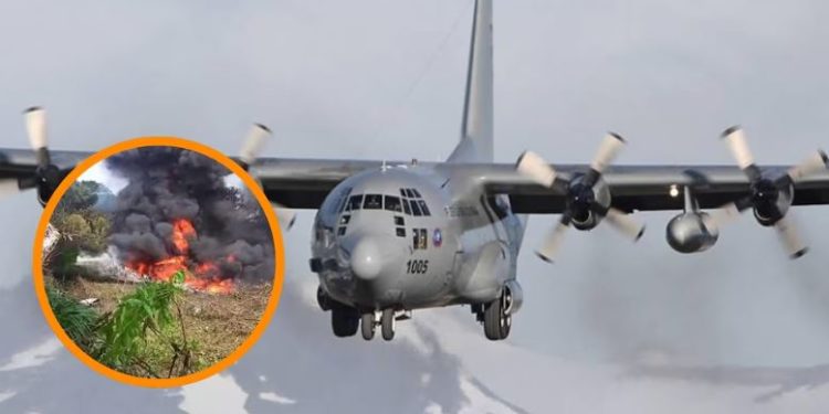 Tragedia aérea en Colombia: cayó un avión militar con más de 100 personas a bordo