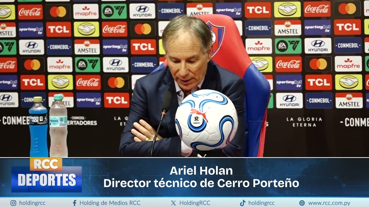 Video: Ariel Holan Director técnico de Cerro Porteño tras el partido Cerro Palmeiras