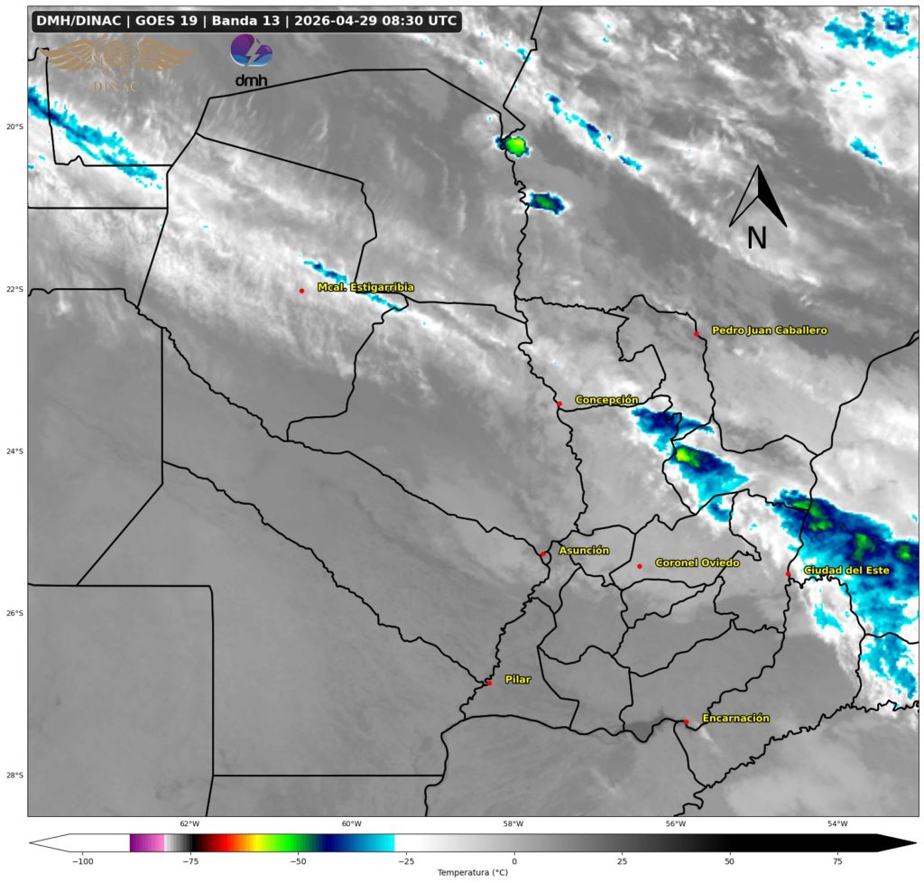 Alerta meteorológica: núcleos de tormentas se intensifican en el norte y este de la Región Oriental