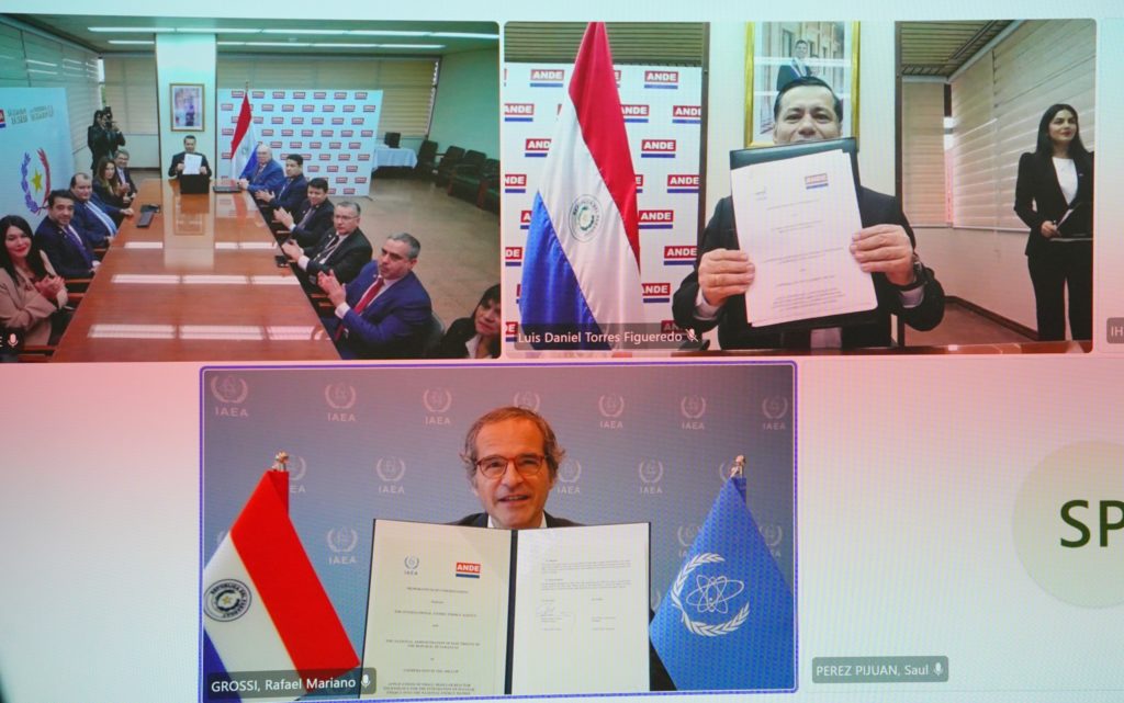 Paraguay mira hacia su futuro nuclear: ANDE y OIEA firman convenio para estudiar reactores pequeños Paraguay mira hacia su futuro nuclear: ANDE y OIEA firman convenio para estudiar reactores pequeños