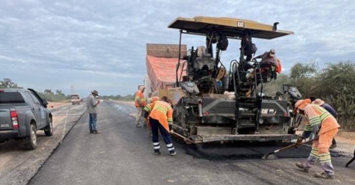 El Corredor Bioceánico logra sus primeros 10 km de asfalto continuo