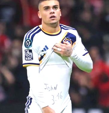 Celebró un gol y dejó un mensaje que trascendió el partido