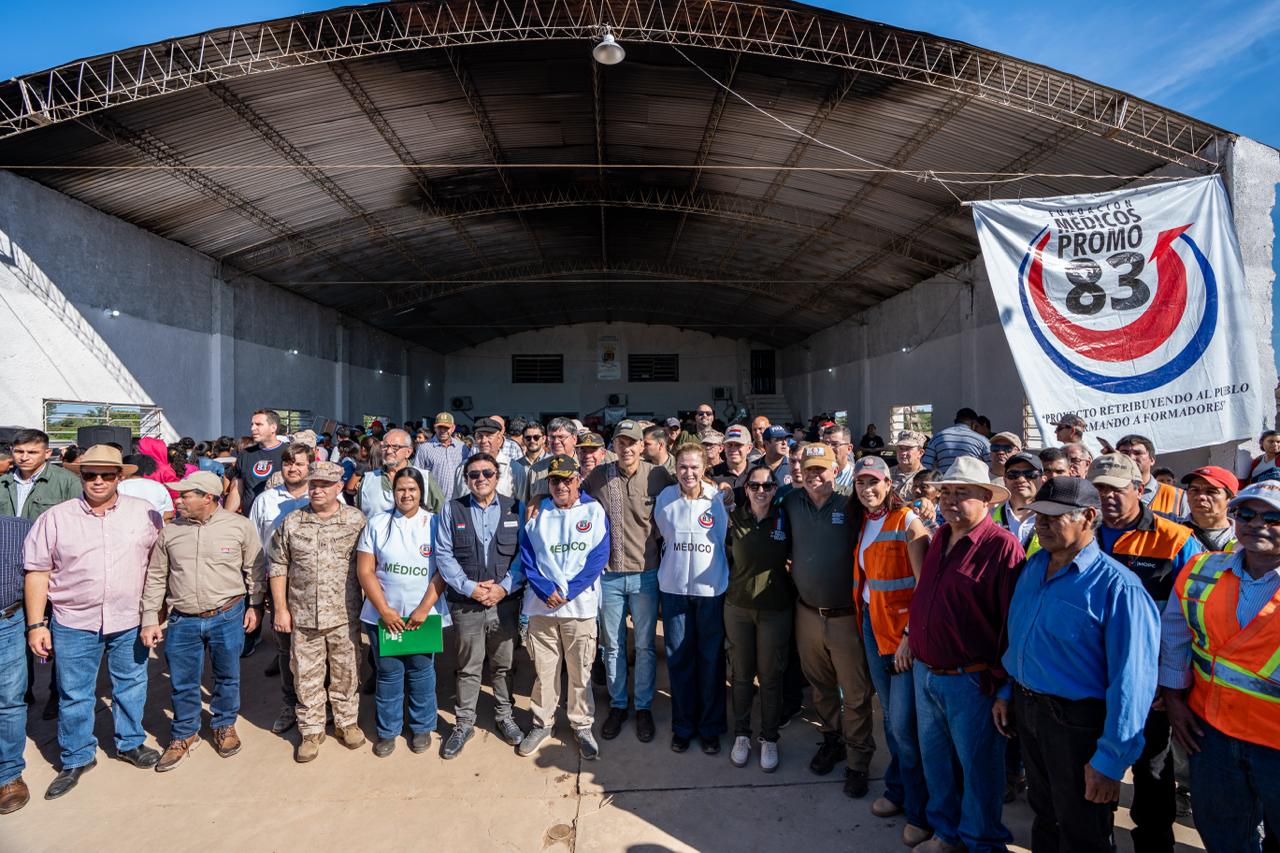Pozo Hondo, símbolo de integración y solidaridad: Peña destaca labor de Promo 83 en una jornada histórica en el Chaco