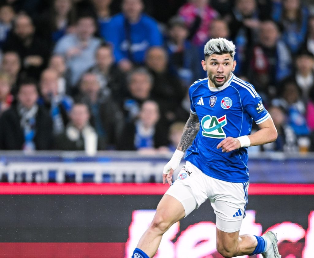 Julio Enciso se despide de la Copa de Francia como máximo artillero pese a la eliminación del Estrasburgo