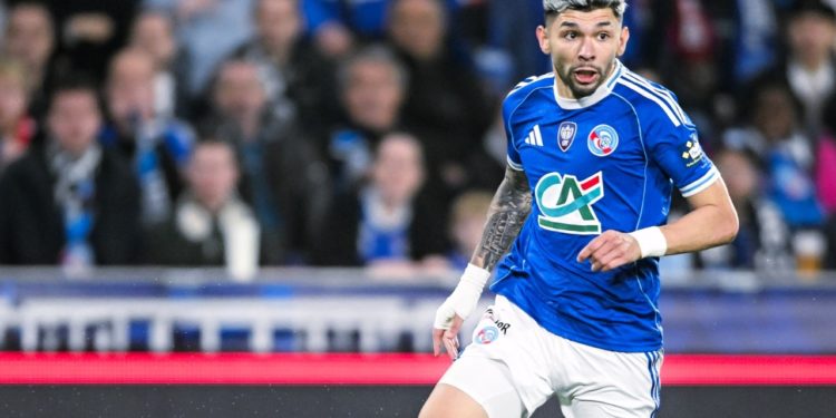 Julio Enciso se despide de la Copa de Francia como máximo artillero pese a la eliminación del Estrasburgo