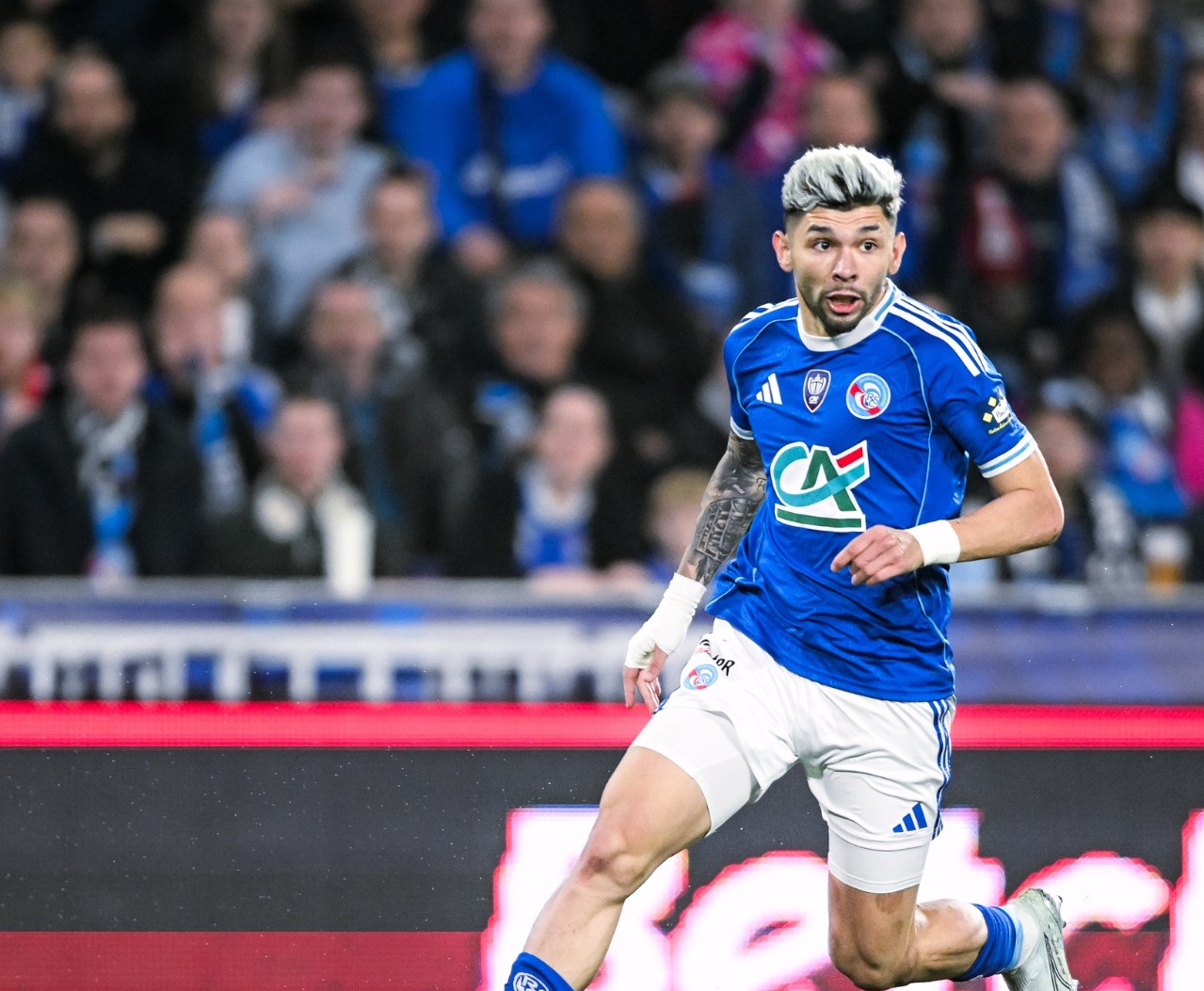 Julio Enciso se despide de la Copa de Francia como máximo artillero pese a la eliminación del Estrasburgo