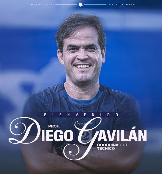 Diego Gavilán desembarca en el Sportivo 2 de Mayo como nuevo coordinador técnico