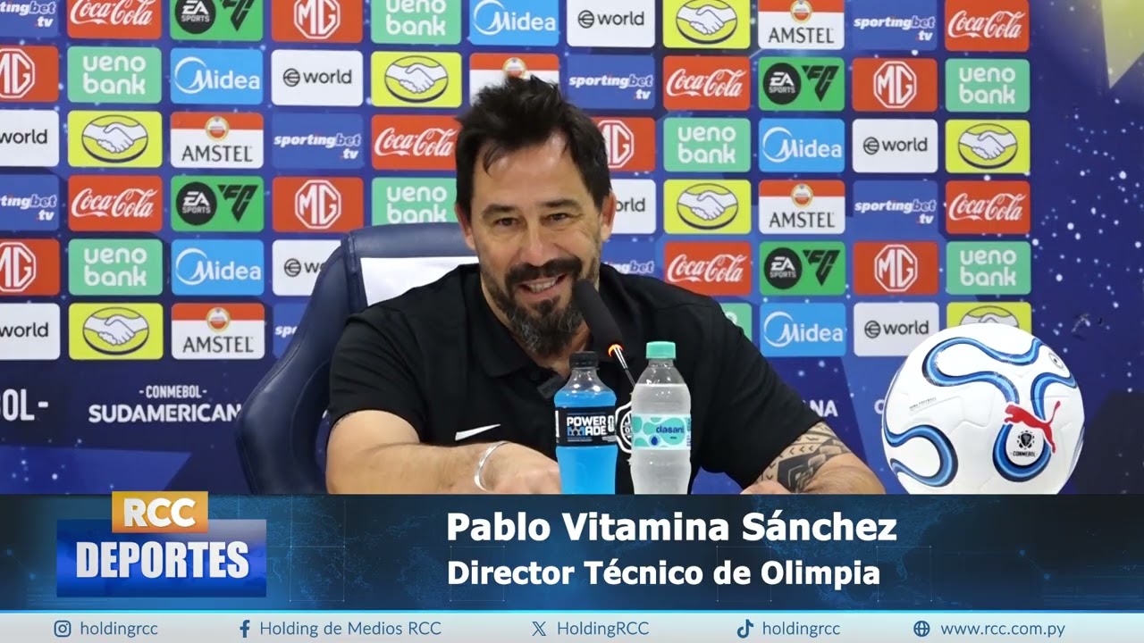 Video: Pablo Vitamina Sánchez Director Técnico del Olimpia habló tras victoria ante Vasco Da Gama Video: Pablo Vitamina Sánchez Director Técnico del Olimpia habló tras victoria ante Vasco Da Gama