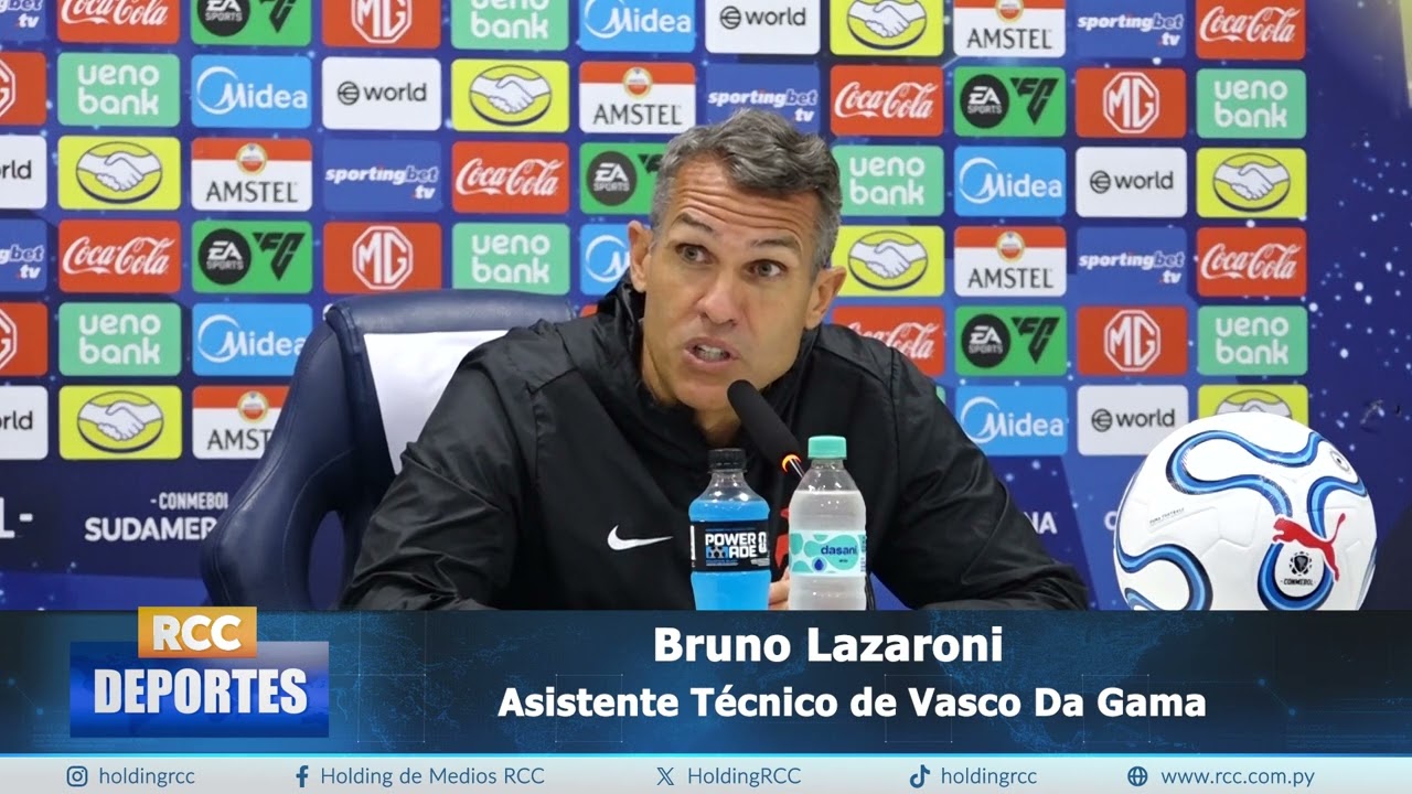 Video: Bruno Lazaroni asistente técnico de Vasco, hablo tras la derrota ante Olimpia Video: Bruno Lazaroni asistente técnico de Vasco, hablo tras la derrota ante Olimpia