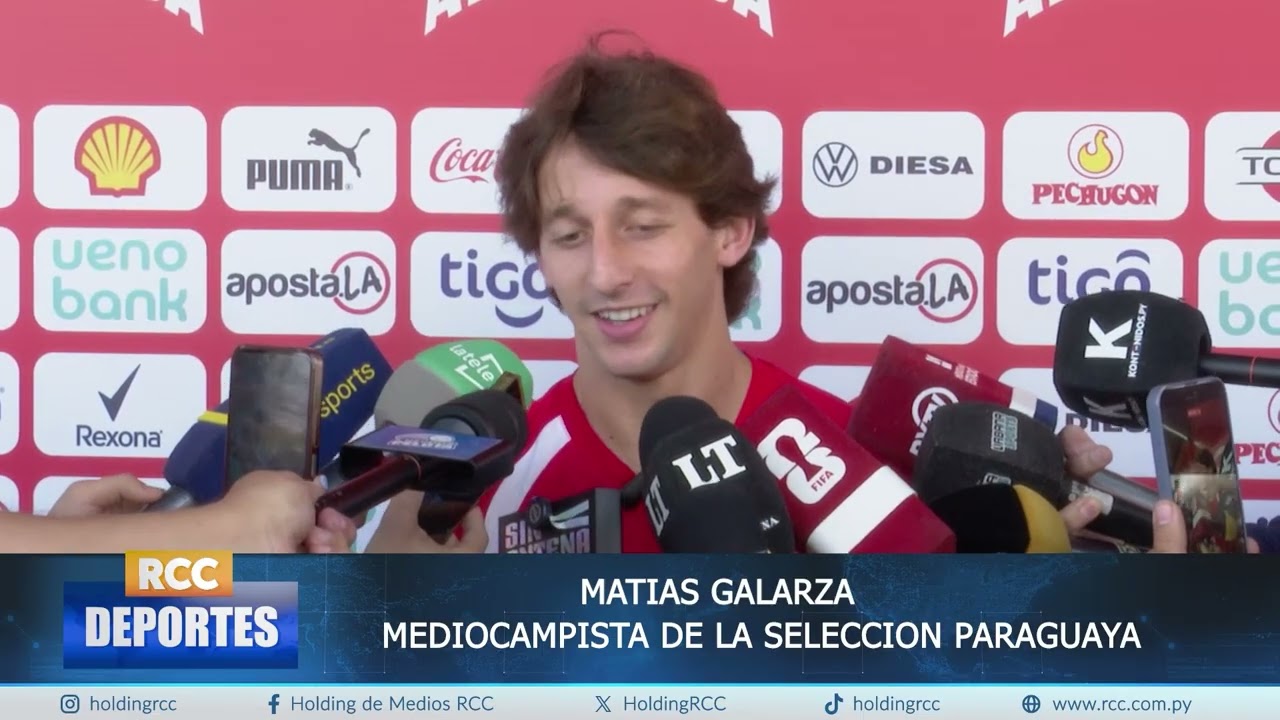 Video: ¡CON TODO EL ENTUSIASMO! El mediocampista Matías Galarza de  Selección palpita el sueño del Mundial
