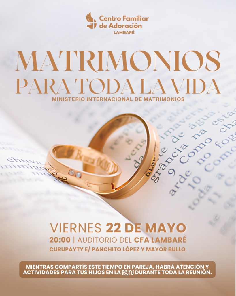 Invitan a encuentro “Matrimonios para Toda la Vida” para fortalecer los hogares con principios bíblicos Invitan a encuentro “Matrimonios para Toda la Vida” para fortalecer los hogares con principios bíblicos